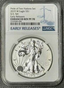 2019�N �v���C�h�E�I�u�E�c�[�E�l�C�V�����Y W �C�[�O�� S$1 US ���������[�X NGC REV PF70