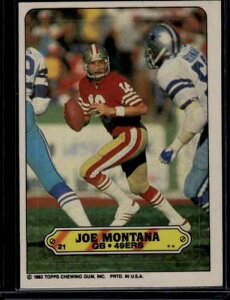 1983�N Topps�X�e�b�J�[ #21 �W���[�E�����^�i �T���t�����V�X�R�E�t�H�[�e�B�i�C�i�[�Y �t�b�g�{�[���J�[�h NM ID42882