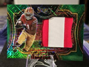 2020 Panini Select Green Mojo Patch #JS-BAI Brandon Aiyuk ���[�L�[ #4/5 49ers