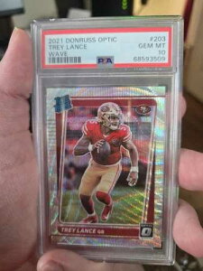 2021 Optic Rated Rookie Wave Prizm #203 �g���C�E�����X /299 49ers RC PSA 10 GEM MINT