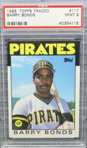 1986 Topps Traded �o���[�E�{���Y RC #11T PSA 9 MINT �s�b�c�o�[�O�E�p�C���[�c �a������ �������J�[�h