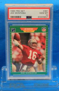 1989 PRO SET # 381 �W���[�E�����^�i PSA 10 GEM MT # 63409857 �T���t�����V�X�R 49ers !!!