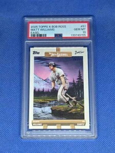 2025 Topps x Bob Ross MATT WILLIAMS PSA 10 Easel #/75 �J�[�h �T���t�����V�X�R�E�W���C�A���c