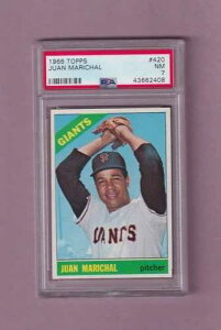 1966�N TOPPS �t�A���E�}���V���� �싅�J�[�h #420 - PSA 7 �j�A�~���g�]�� - �W���C�A���c