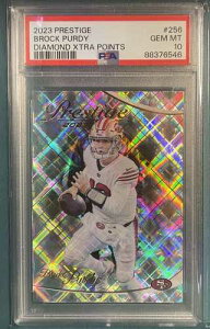 2023 Prestige Brock Purdy Diamond Xtra Points Gem Mint PSA 10 49ers�B