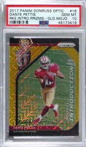 2018 Prizm Rookie Introduction Gold Mojo 6/10 Dante Pettis PSA 10 GEM MT fq3