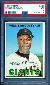1967�N Topps #480 �E�B���[�E�}�b�R�r�[ PSA 7 NM *�T���t�����V�X�R�E�W���C�A���c*