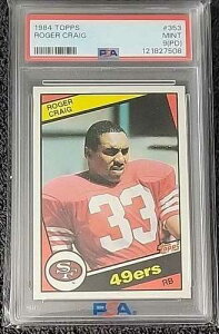 1984 Topps #353 ���W���[�E�N���C�O 49ers ���[�L�[ RC PSA 9 PD MINT �t�b�g�{�[���J�[�h NFL