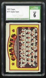 �T���t�����V�X�R�E�W���C�A���c�A1972�N Topps #771�ACSG 6�AEx/NM�A���ԍ�