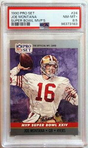 1990�N�v���Z�b�g #24 �X�[�p�[�{�E��MVP �W���[�E�����^�i 49ers �`�[�t�X PSA NM-�~���g 8.5