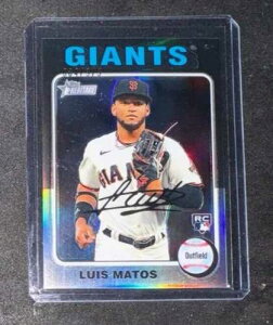 2024 Topps Heritage LUIS MATOS RC Chrome Silver /375 -�T���t�����V�X�R�E�W���C�A���c #101