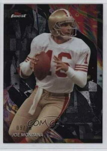 2024 Topps Finest Uncommon Black Geometric Refractor 9/20 Joe Montana HOF 1f76
