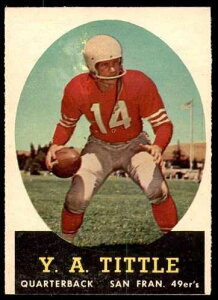 1958�N Topps #86 Y. A. �e�B�g�� �G�N�X�g���~���g 49ers ID:254009