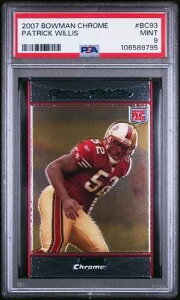 2007 BOWMAN CHROME FOOTBALL #BC93 �p�g���b�N�E�E�B���X ���[�L�[�J�[�h PSA 9 �~���g