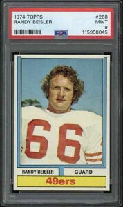 1974�N Topps �����f�B�E�x�C�X���[ ���[�L�[�J�[�h #258 PSA 9 �~���g �T���t�����V�X�R�E49ers