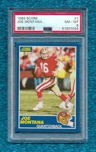 1989 SCORE #1 �W���[�E�����^�i PSA 8 NM-MINT �a������ �T���t�����V�X�R�E49ers