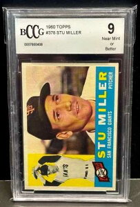 �X�`���E�~���[ 1960 Topps Baseball #378 BCCG 9 NM�ȏ� �T���t�����V�X�R�E�W���C�A���c