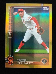 2025 Topps Series 2 CASEY SCHMITT #495 �S�[���h�t�H�C�� #41/50 �T���t�����V�X�R�E�W���C�A���c SP