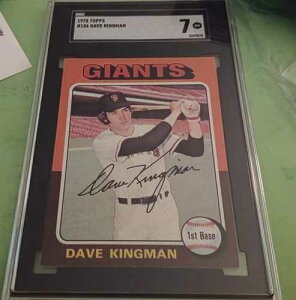 1975�N �f�C�u�E�L���O�}�� Topps MLB �x�[�X�{�[���J�[�h #156 �T���t�����V�X�R�E�W���C�A���c SGC 7 NM