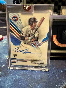 2024 Topps Pristine Wade Meckler RC #PA-WM �u���[�I�[�g /75 �T���t�����V�X�R�E�W���C�A���c