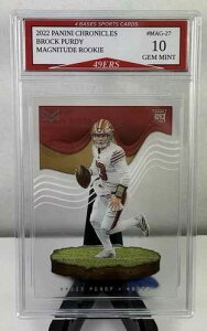 2022 Panini Chronicles Brock Purdy 49ers Clear Magnitude ���[�L�[�J�[�h Gem Mint 10