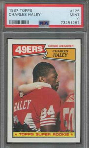 1987�N Topps #125 �`���[���Y�E�w�C���[ �T���t�����V�X�R�E�t�H�[�e�B�i�C�i�[�Y PSA 9 �~���g