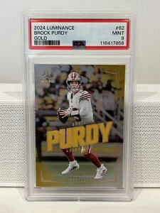 2024 Panini Luminance BROCK PURDY #62 GOLD PSA MINT 9 /299 �T���t�����V�X�R�E�t�H�[�e�B�i�C�i�[�Y