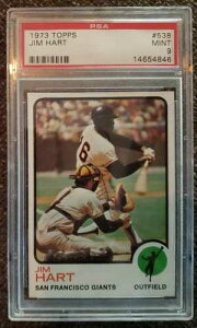 1973�N Topps #538 �W���E�n�[�g �T���t�����V�X�R�E�W���C�A���c �I���W�i���싅�J�[�h PSA 9 �~���g
