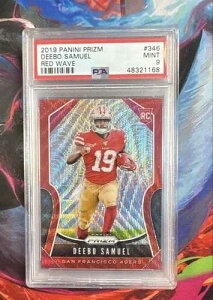2019 Panini Prizm -Rookies Deebo Samuel #346 Red Wave Prizm /149 (RC) PSA 9 MINT