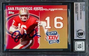 �W���[�E�����^�i���M�T�C������ 2008 Topps NFL Dynasties �J�[�h DYN-JM 49ers Auto GM 10 Beckett