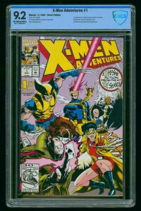 X-MEN ADVENTURES #1 (1992) CBCS 9.2 (CGC�ł͂���܂���) X-MEN '97 �����[�tWP