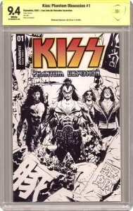 Kiss Phantom Obsession 1G Lee Line Art 1:10 CBCS 9.4 Witnessed Sig Jae Lee 2021