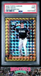 2025 Topps Chrome #120 �R�r�[�E���C���[ �I���I�[���Y RC �S�[���h �W�I���g���b�N ���t���N�^�[ /50 PSA 9