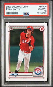 PSA 10 2020 BOWMAN DRAFT EVAN CARTER BD126 PSA10 ���[�L�[ RC