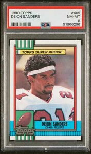 1990 TOPPS 469 �f�B�I���E�T���_�[�X ���[�L�[ PSA 8 RC
