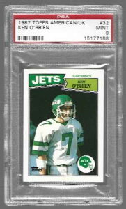 1987�N TOPPS �A�����J/�C�M���X #32 �P���E�I�u���C�G�� PSA 9 �~���g POP 4