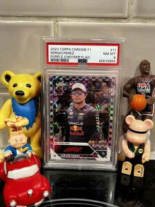 2023 Topps Chrome Formula 1 �Z���W�I�E�y���X /199 #11 �p�[�v�� �`�F�b�N�t���b�O PSA 8