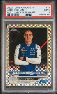 2022 Topps Chrome Formula 1 Jack Doohan /50 PSA 9 �S�[���h�`�F�b�J�[Flg ���t���N�^�[ #79