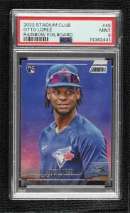 2022 Topps Stadium Club Rainbow Foilboard 12/25 Otto Lopez #45 PSA 9 MINT b4d
