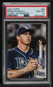 2020 Topps Photo Variation SSP (Rubbing Ball) Brendan McKay PSA 10 GEM MT oc2