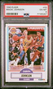1990 FLEER #93 �}�W�b�N �W�����\�� PSA 6