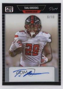 2023 Leaf Pro Set Pure Clear Silver Spectrum 6/10 Tahj Brooks #PSA-TB1 Auto 8d2
