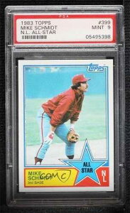 1983 Topps �I�[���X�^�[ �}�C�N�E�V���~�b�g #399 PSA 9 MINT HOF 0m6