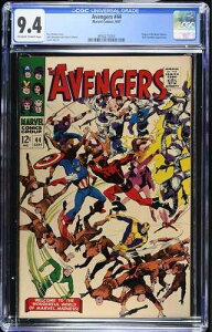 �A�x���W���[�Y #44 - �}�[�x���E�R�~�b�N�X 1967�N CGC 9.4 �u���b�N�E�E�B�h�E�̋N���B���b�h�E�K�[�f�B�A