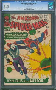 �A���C�W���O�E�X�p�C�_�[�}�� #36 CGC 8.0 ���[�^�[���o��I�V���o�[�G�C�W �}�[�x�� 1966