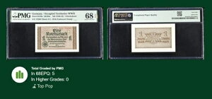 1940-45 �h�C�c 1 ���C�q�X�}���N P# R136a PMG 68 EPQ SUPERB GEM UNC TOP POP!