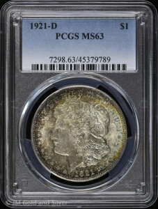 1921-D 1�h�� �����K����� PCGS MS 63 | ���C���{�[�g�[�� ������ UNC