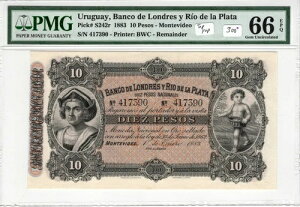 �E���O�A�C 1883�N 10�y�\ PMG�F�莆�� UNC 66 EPQ Gem S242r BWC