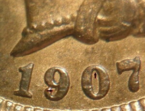 BU UNC MS RB 1907 90/90 �C���f�B�A���w�b�h�Z���g �X�m�[ 53 S53 RPD �~���g�G���[ n02