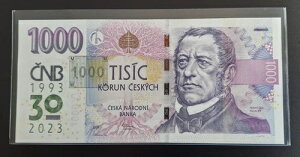 ���A �A�j�o�[�T���[ 1000 Kc R87 �`�F�R���� UNC CZK 2023 CNB �`�F�R